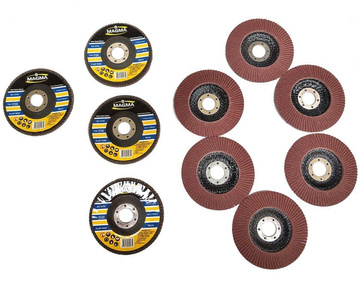 Tarcza tarcze lamelka listkowa 115mm gr 120 10 sztuk do metalu Magma płytkowa płytkowe zdjęcie nr 3