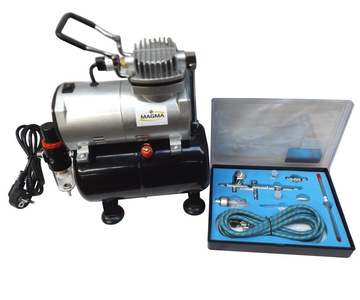 Aerograf z kompresorem 3L zestaw lakierniczy AB-180K AB180K AB 180K zdjęcie nr 2