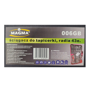 Ściągacze do tapicerki szczypce wyjmaki spinki do radia zestaw 43 elementy zdjęcie nr 6