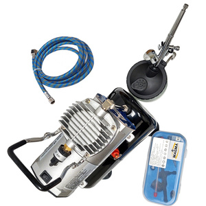 Zestaw do aerografii kompresor z butlą 20T aerograf AB-130 słoik do czyszczenia 502 AB130 AB 130 zdjęcie nr 13