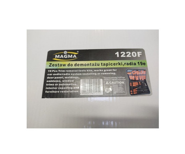 Ściągacze do demontażu tapicerki radia szczypce 19 elementów 1220F zestaw narzędzi do demontażu usuwania tapicerki spinek radia ściągacze zdjęcie nr 11