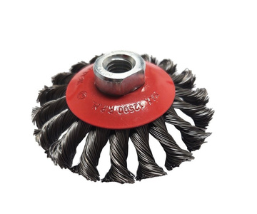 Szczotka boczna druciana 100mm M14 szczotki plecione 100xM14 100M14 100 M14 zdjęcie nr 11