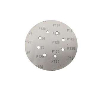 Krążki ścierne 180 mm papier na rzep gr. 120 z otworami 100 szt ścierny krążek samoprzylepne zdjęcie nr 8