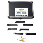 Noże tokarskie 12mm 7el zestaw nóż tokarka komplet płytka wymienna 12x12