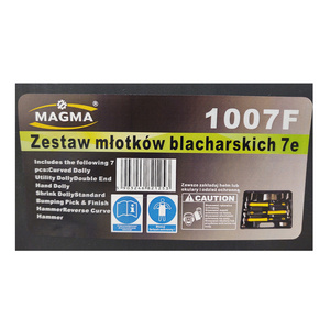 Młotki blacharskie kowadełka zestaw blacharski 7el młotek młotków kowadło 1007F 7PCS Professional Sheet Metal Hammer Set zestaw blacharski 02640   zdjęcie nr 16