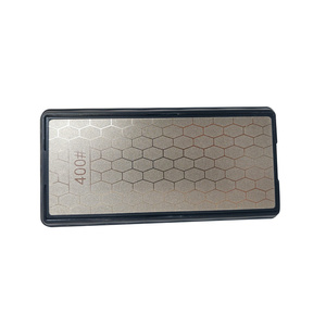 Osełka dwustronna do noży kamień szlifierski ostrzenia ostrzałka 2 gradacje ostrzałka diamentowa + pasek skórzany skóra ekologicczna ostrzenia wygładzania zdjęcie nr 9