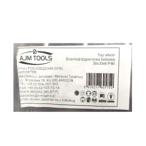 Ściernica trzpieniowa listkowa 30x30x6 P40 listowych na trzpieniu zdjęcie nr 11