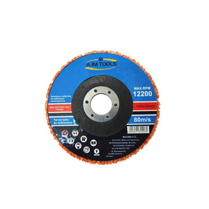 Tarcza tarcze do szlifowania metalu stali z włókniną pomarańczowa 125 dysk krążek do usuwania rdzy ceramika farby włosy murzyna BRICK METAL WOOD zdjęcie nr 5