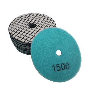 Tarcza diamentowa rzepik na sucho 100 mm gr 1500 szare szlifowania gres gresu kamień granit poler polerowania  polerska  fazowania P 1500 G1500 #1500   zdjęcie nr 1