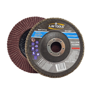 10 sztuk tarcz tarcze do metalu szlifowania lamelka listkowa 125 mm 125mm gr80 P80 AJM Tools Tarcza lamelkowa Elektrokorund płytkowa płytkowe zdjęcie nr 4