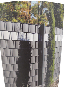 Taśma ogrodzeniowa antracyt 19x35 osłona na plot ogrodzenie panelowe grafit zdjęcie nr 15