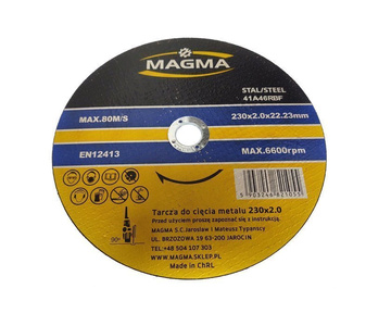 Tarcza tarcze do cięcia stali, metalu 230x2,0 25 sztuk Magma zdjęcie nr 2