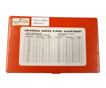 Oringi metryczne zestaw uszczelka oring 419 elementów 1090F 419 Rubber O Ring Oring Seal Plumbing Garage Set Kit 32 Sizes With Case 419pc 1090F zdjęcie nr 11