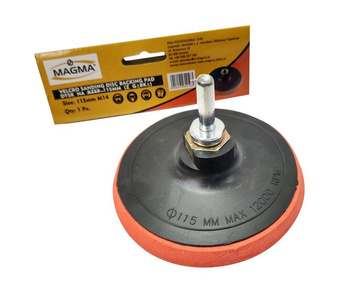 Dysk szlifierski na rzep 115 mm do szlifierki wiertarki z gąbką czepny backing backer pad disc rotoszlif zdjęcie nr 5