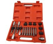 Zestaw kluczy do demontażu alternatorów 18 elementowy 1087A zestaw kluczy do alternatorów nasadek 18 elementów