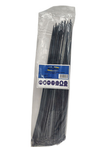 Opaski zaciskowe zaciski czarne 3,6 x 300 mm 3,6x300 z filtrem UV 100szt zdjęcie nr 2
