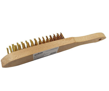 Szczotka druciana 4-rzędowa, drewniana ręczna Magma zdjęcie nr 2