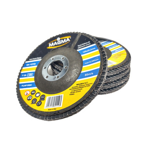 Tarcza tarcze 10 sztuk do metalu szlifowania lamelka listkowa 125mm gr120 P120 Magma Tarcza lamelkowa Elektrokorund płytkowa płytkowe zdjęcie nr 8