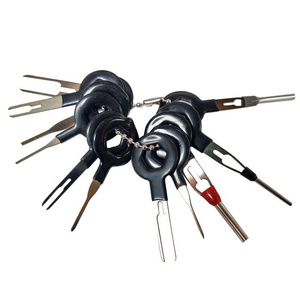 Zestaw ściągaczy do tapicerki 11 cz. spinek kołków łomy dźwignie 11el otwieraki otwieracze klucze trim removal set nylon 11pcs + zestaw kluczy do demontażu pinów wyjmaki i złączy instalacji elektrycznych zdjęcie nr 3