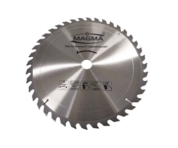 Piła tarcza tarcze do cięcia drewna 350mm 40T z widią 350x32 30 mm x 40 zębów widiowa Magma 350x32x40t zdjęcie nr 1
