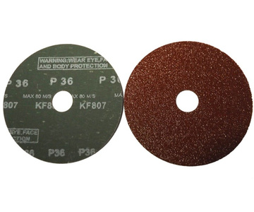 Krążek fibrowy tarcza fibrowa do szlifowania metalu drewna pcv pakiet 25 szt. fibra granulacja 100 zdjęcie nr 8