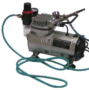 Aerograf kompresor stojak pistolet lakierniczy TG 130 mini TG130 z kompresorem TG-130 zdjęcie nr 4