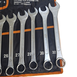 Klucze płasko-oczkowe zestaw 25 szt kluczy 6 - 32 mm 6-32mm na płachcie matowe CRV płachta kute zdjęcie nr 10