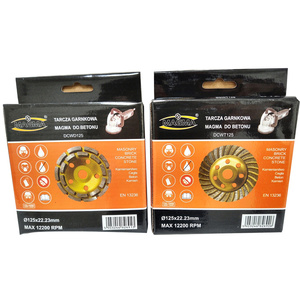 Zestaw tarcza diamentowa garnkowa MAGMA 125x22 segmentowa DCWD125 + tarcza diamentowa garnkowa MAGMA 125x22 turbo DCWT125 + tarcza garnkowa segmentowa 125mm MTO125P profesjonalna zdjęcie nr 6