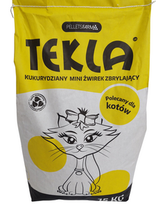 Żwirek kukurydziany zbrylający dla kota – Tekla 15 KG Ściółka do kuwety zdjęcie nr 6