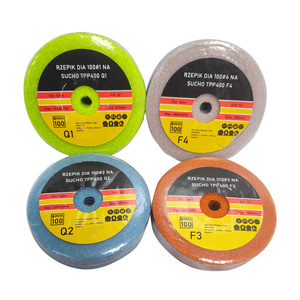 Zestaw 4 Tarcz diamentowa rzepik na sucho 100 mm TPP400 czterostopniowy Q1 Q2 F3 F4 szlifowania gres gresu kamień granit marmur poler polerowania polerska fazowania zdjęcie nr 2