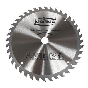 Piła tarcza tarcze do cięcia drewna 230 mm 40t z widią 230x22,23 mm x 40 zębów widiowa Magma 230x22,23x40t red 20 mm 16 mm 230x20 230x16 zdjęcie nr 4
