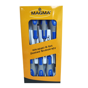 Zestaw wkrętaków 6 el śrubkręt śrubokrętów marki Magma. zdjęcie nr 2