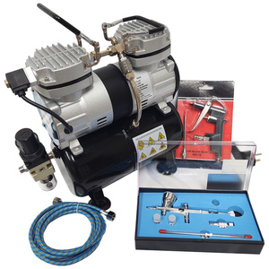 Aerograf 180S z kompresorem dwutłokowym do malowania TU30T TG-180S zdjęcie nr 2