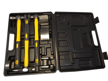 Młotki blacharskie kowadełka zestaw blacharski 7el młotek młotków kowadło 1007F 7PCS Professional Sheet Metal Hammer Set zestaw blacharski 02640   zdjęcie nr 5