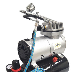 Aerograf AB-130K AB130K AB 130K kompresor z butlą zestaw malarski mini zdjęcie nr 9