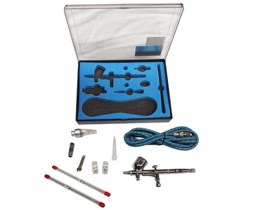 Aerograf TG203K 3 dysze z wężykiem do modelarstwa malowania + filtr z odwadniaczem Magma TG-203K zdjęcie nr 11