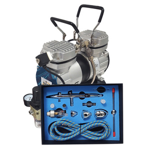 Aerograf AB 186K z kompresorem dwutłokowym do malowania 30T zestaw lakierniczy AB-186K zdjęcie nr 12