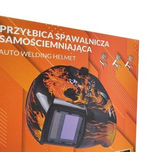 Przyłbica maska spawalnicza + filtr 108LD KM1600 1601A płomienie marki Magma z funkcją szlifowania. zdjęcie nr 3