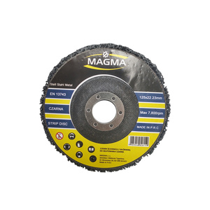 Tarcza tarcze do szlifowania metalu stali z włókniną czarna 125 dysk krążek do usuwania rdzy farby włosy murzyna BRICK METAL WOOD ściernica do czyszczenia piast do rdzy 125 zdjęcie nr 9