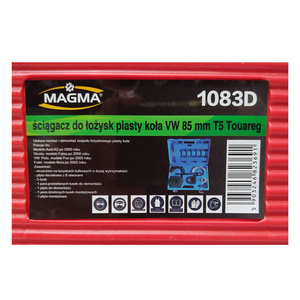 Zestaw ściągaczy łożysk piasty kół do Audi / VW 85mm 1083D Transporter Touareg zdjęcie nr 17