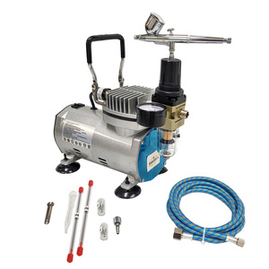 AEROGRAF AB-130 AB 130 AB130 Z DYSZĄ 0,2 0,3 0,5 + MINI KOMPRESOR 4BAR Z KOMPRESOREM zdjęcie nr 7