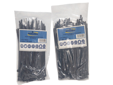 Zestaw opasek zaciskowych 1000 szt czarne z filtrem UV zdjęcie nr 8