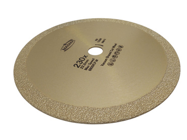 Tarcza diamentowa złota ciągła 230mm 15mm model ECO do stali vacuum do cięcia żeliwa Tarcza diamentowa ciągła do gresu 230 ECO 230x22,2 230 x 22,2 230x22,2mm rurażer zdjęcie nr 2