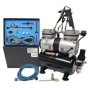 Aerograf AB-130K AB130K AB 130K z kompresorem dwutłokowym do malowania 30T zdjęcie nr 15