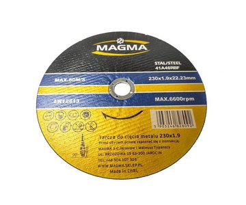 Tarcza tarcze do cięcia stali, metalu 230x1,9 pakiet 10 sztuk marki Magma zdjęcie nr 2