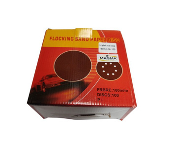 Krążki ścierne 180 mm papier na rzep gr. 100 10 szt ścierny krążek samoprzylepne zdjęcie nr 4