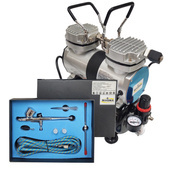 Aerograf AB-130K AB130K AB 130K z kompresorem dwutłokowym do malowania 30T