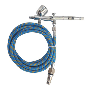 Aerograf z wężem i króćcem do dużego kompresora AB-203 pistolet zdjęcie nr 3