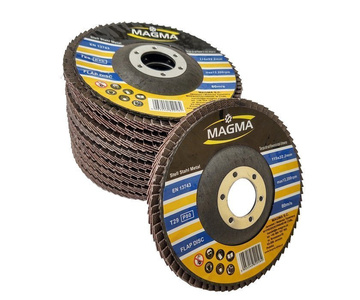 Tarcza tarcze lamelka listkowa 115mm gr 80 10 sztuk do metalu Magma płytkowa płytkowe zdjęcie nr 10