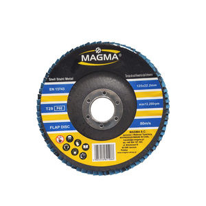 Tarcza lamelowa 125 gr60 P60 inox 10 sztuk tarcze do stali nierdzewnej listowe lamelka wachlarzowa płytkowa płytkowe zdjęcie nr 2